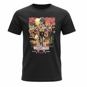 WrestleMania 2021 Black Graphic Tee
